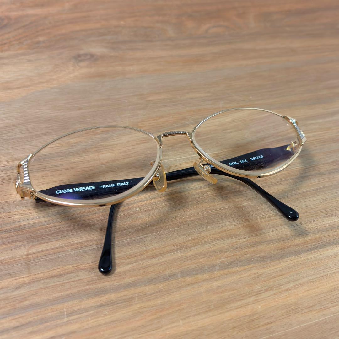 美品◇GIANNI VERSACE◇ヴェルサーチ◇メガネフレーム◇ゴールド