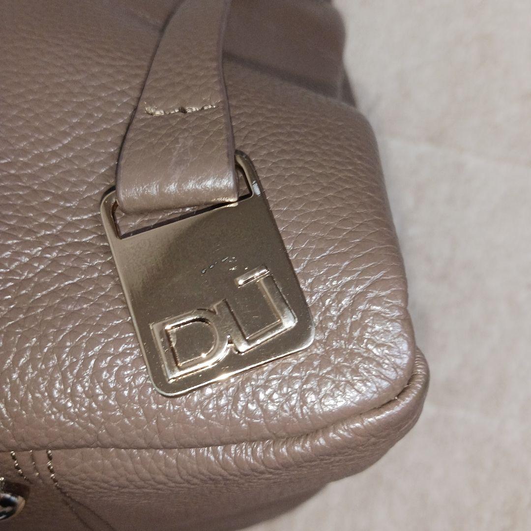 【美品】DUDU 牛革シュリンクレザー ワンショルダーバッグ ブラウン 美品】DUDU 牛革シュリンクレザー ワンショルダーバッグ