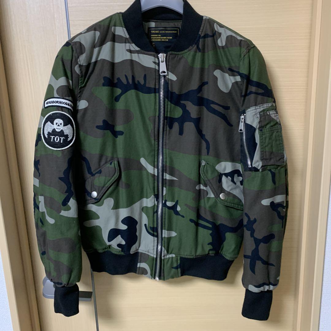 NEIGHBORHOOD MA-1ジャケット ダイヤモンドパターン