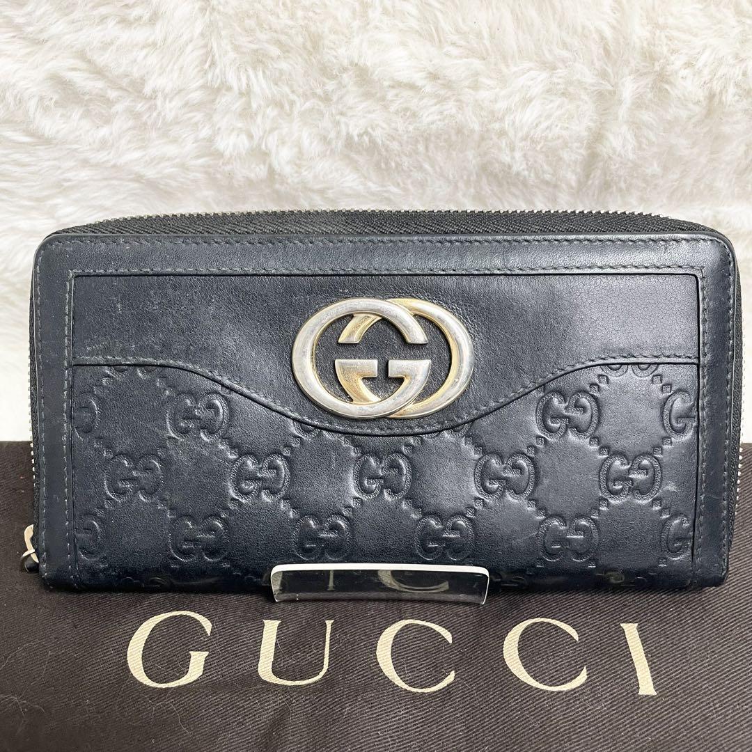 グッチGUCCI 財布　長財布シマレザー　コンチネンタル　インターロッキングGG グッチGUCCI 財布長財布シマレザーコンチネンタルインター