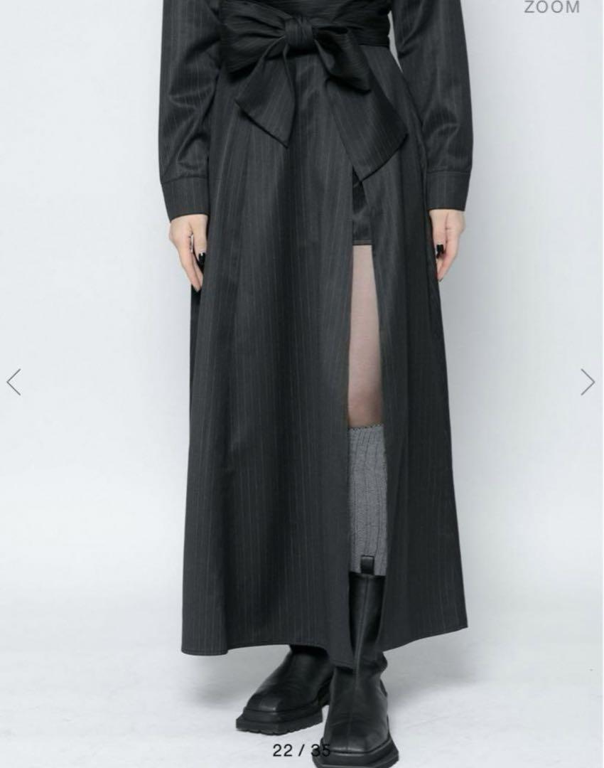 スカート meltthelady waist ribbon slit skirt / M meltthelady waist ribbon slit skirt