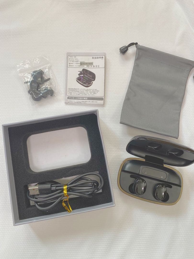 ワイヤレスイヤホン Air-TWT(S8) DeliT Bluetooth5.0イヤホン (タッチ