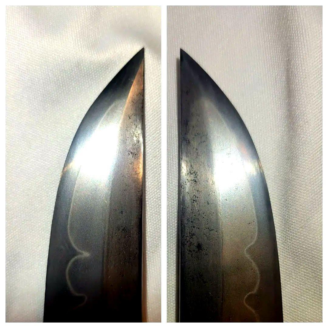 彫りある菖蒲造り名刀❗ 日本刀 残欠 合法品 匂口 白鞘 守り刀