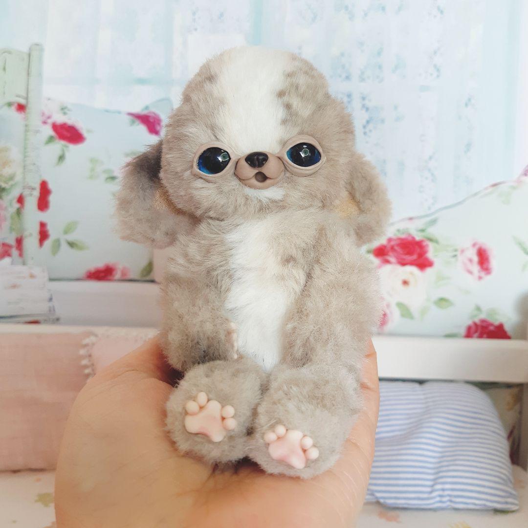 チワボボちゃん②　おしゃぶり付き　アートドール　ぬいぐるみ