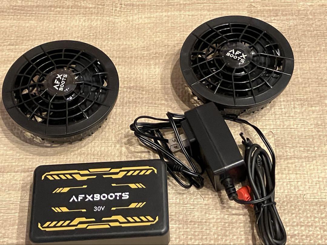 空調服　AFXBOOTS 上部 ファン 、バッテリー、ウェア ＬＬサイズ 4枚