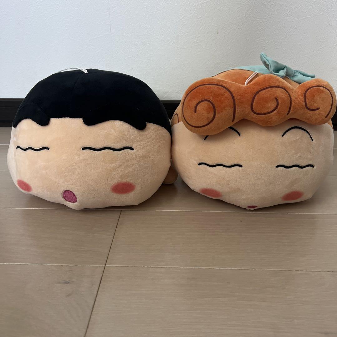 クレヨンしんちゃん　パジャマパーティー　でっかいぬいぐるみ　しんちゃん&ひまわり