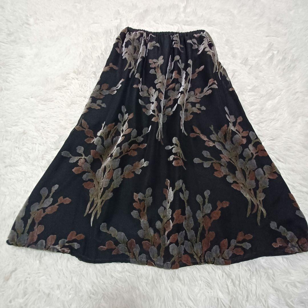 WXYZ WORKSHOP YOHJI YAMAMOTO シアー&ベロアスカート