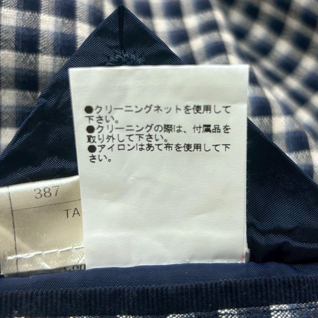 美品　タリアトーレ　モンテカルロ　春夏ジャケット　シルク混　現行品　チェック　紺
