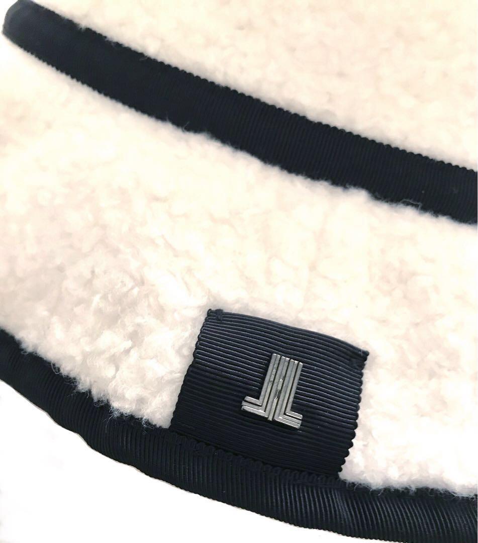 LANVINenBleuランバンオンブルーボアバケットハットクロッシェ LANVINenBleuランバンオンブルーボアバケットハットクロッシェ