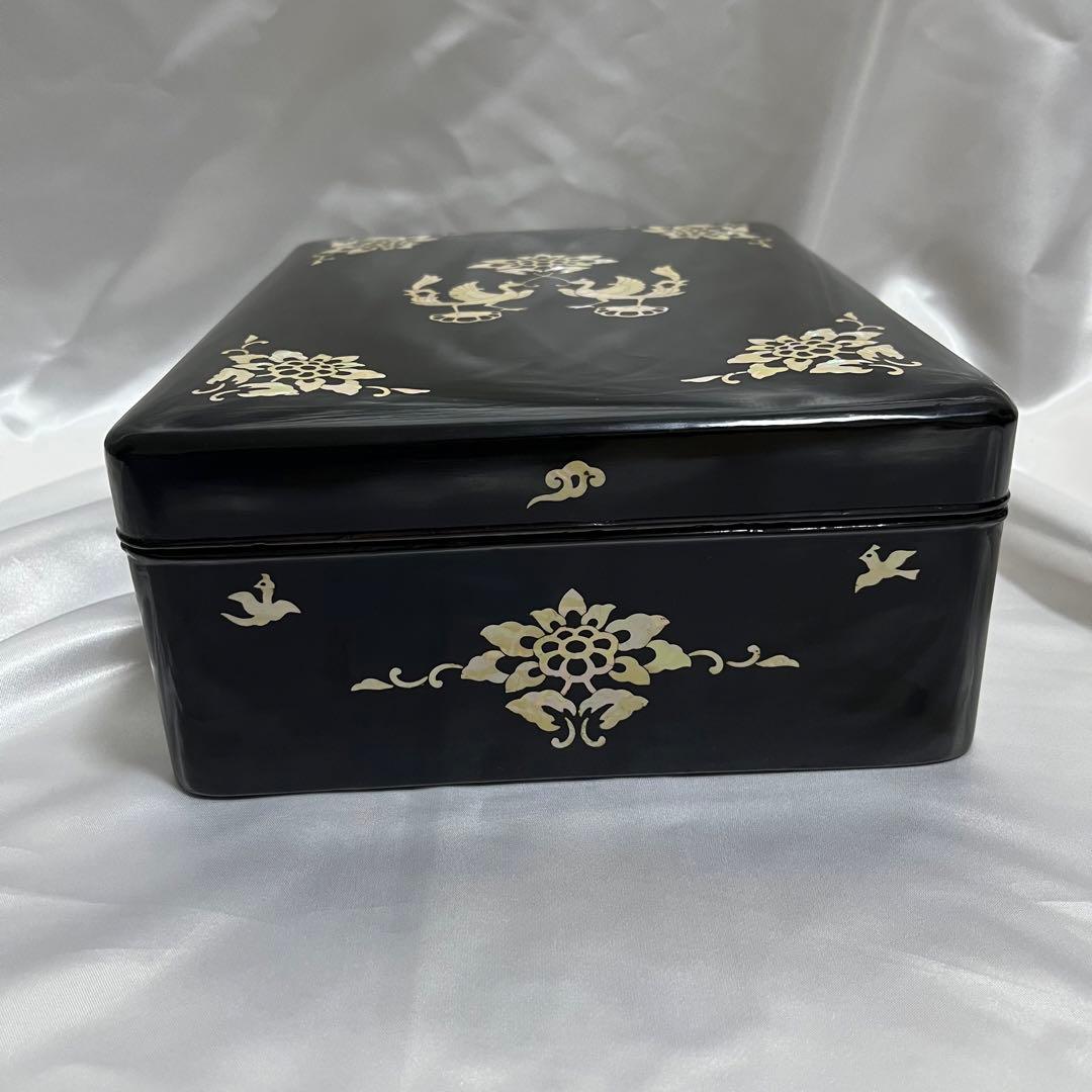 天平柄鳳凰図文様 螺鈿 木箱 硯 書道 アンティーク 硯箱 ヴィンテージ 硯箱 天平柄鳳凰図文様 螺鈿 木箱 硯 書道 アンティーク 硯箱 ヴィンテージ 硯箱