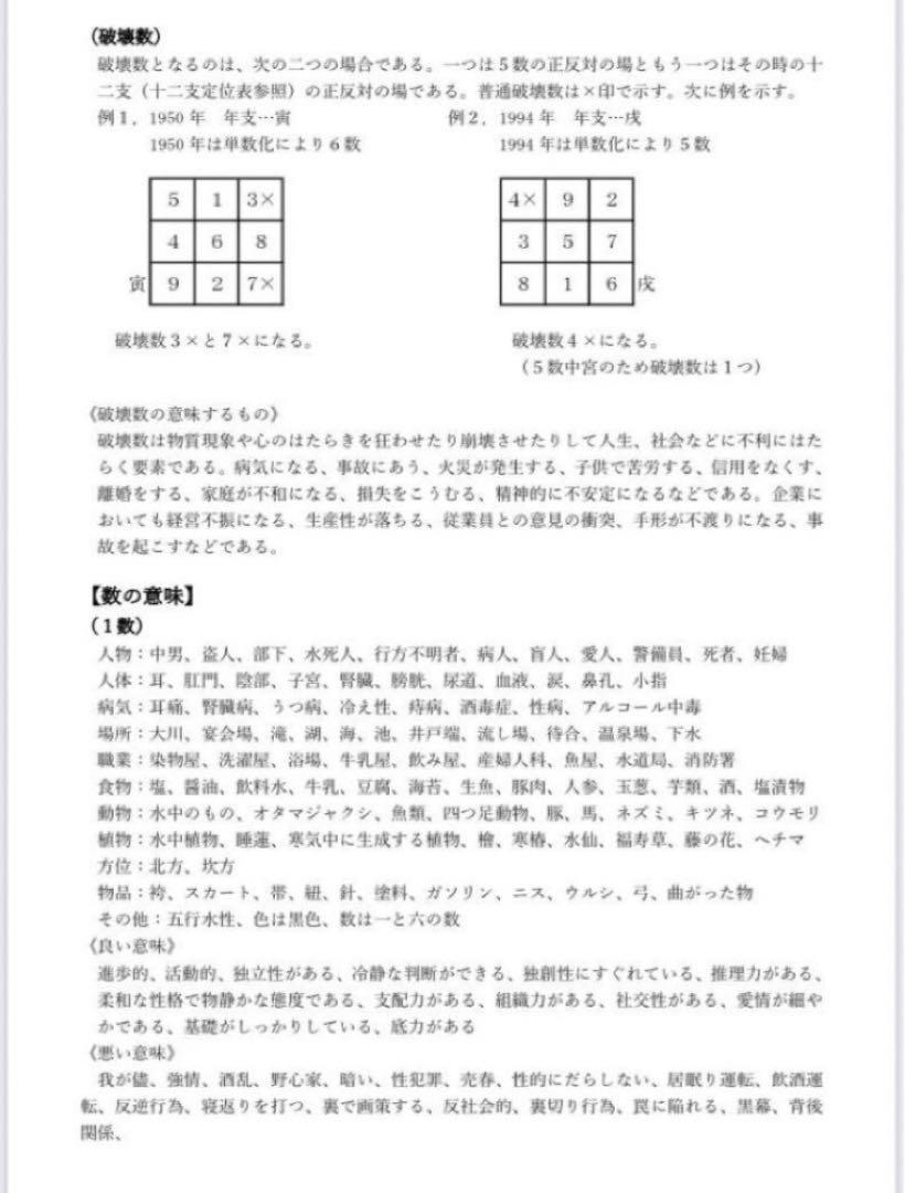 新品未使用　萬年暦　四柱推命　姓名判断　占い　九星気学