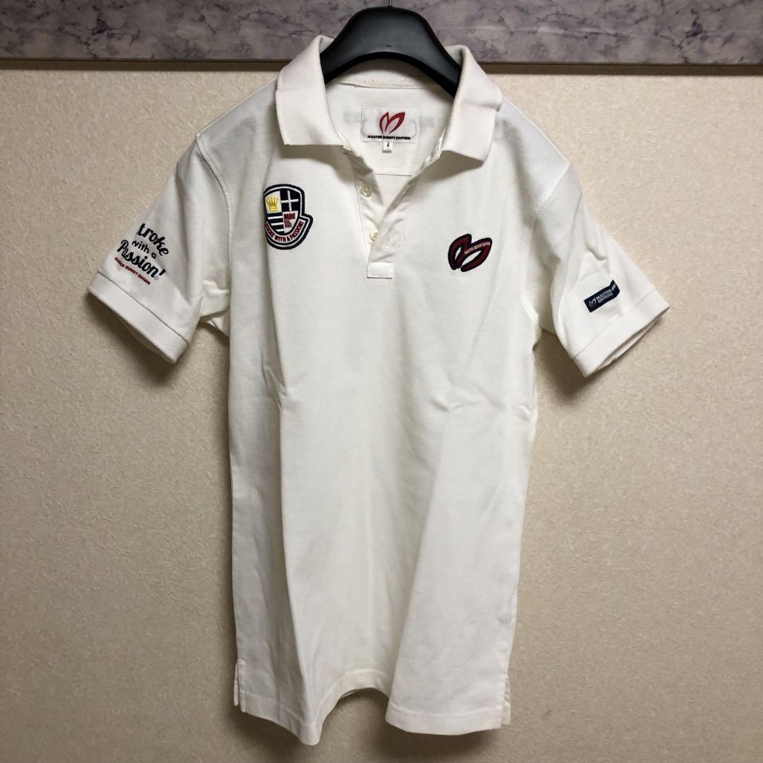 ⭐︎MASTER BUNNY 半袖ポロシャツ メンズ size4（M）ホワイト