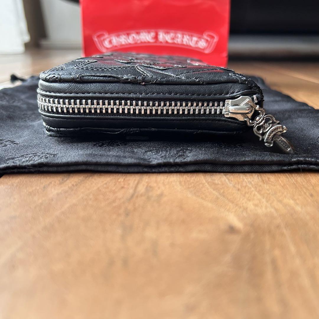 インボイス付　クロムハーツREC F ZIP セメタリーキルテッドクロス長財布