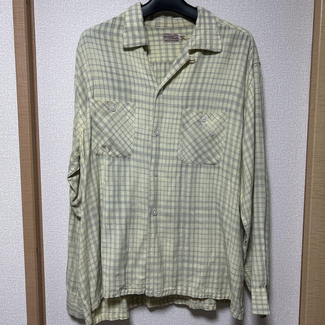 50s MOHAWK SPORTSWEAR レーヨンオープンカラーシャツ