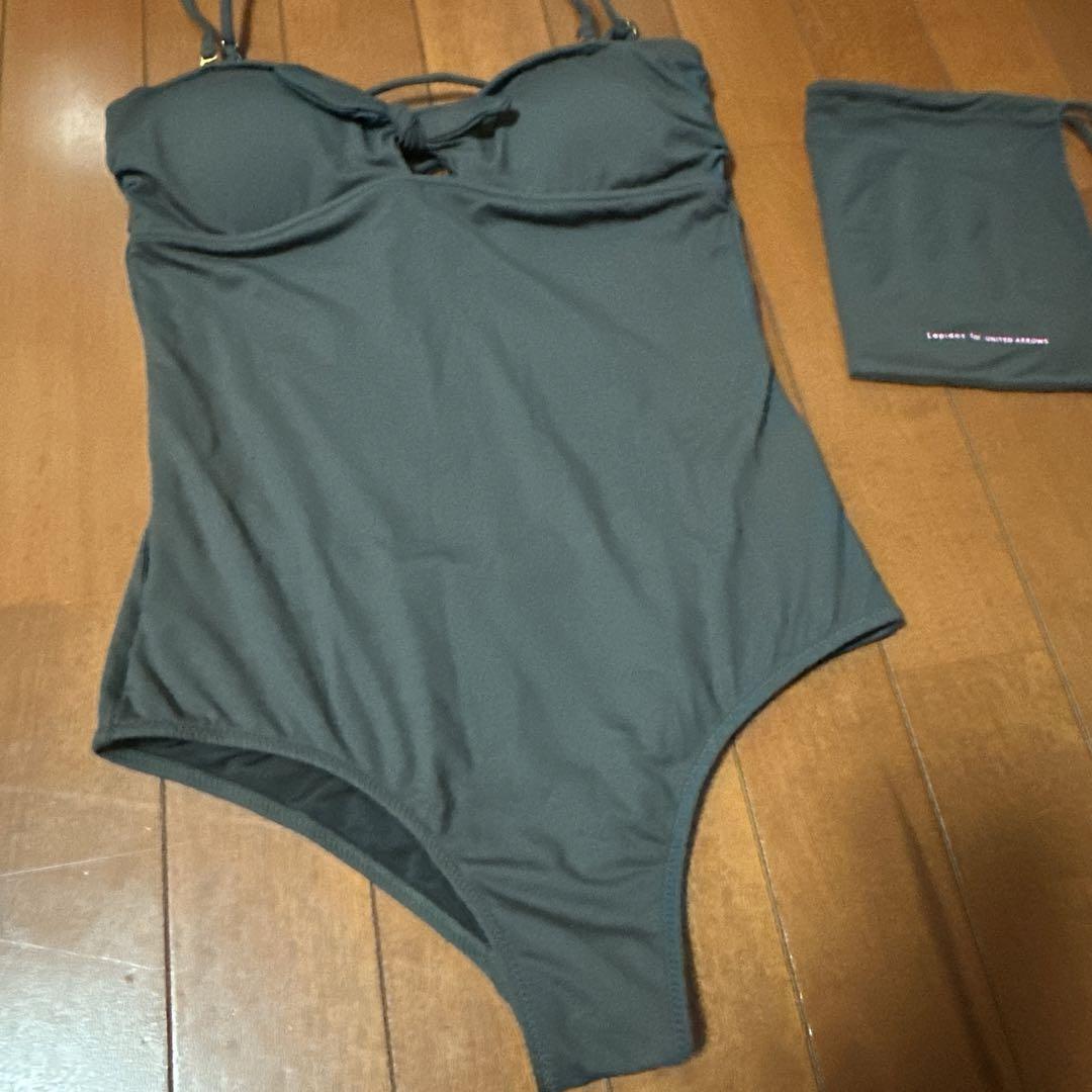 Lepidos ブラック ワンピース 水着 レピドス 水着 ソリッド