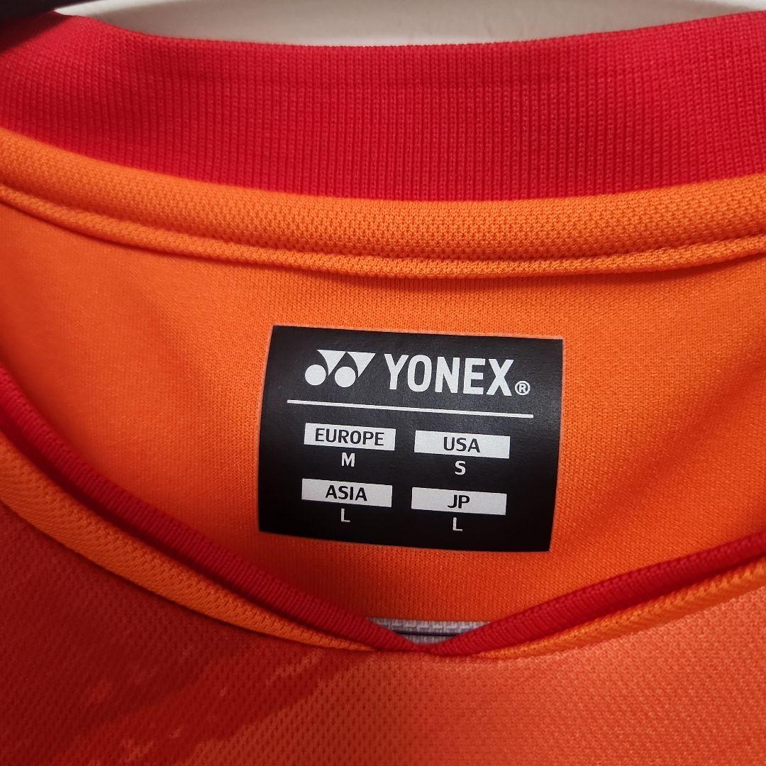 安価 ワタナベ Tシャツ オレンジ YONEX Lサイズ メルカリ - ウェア