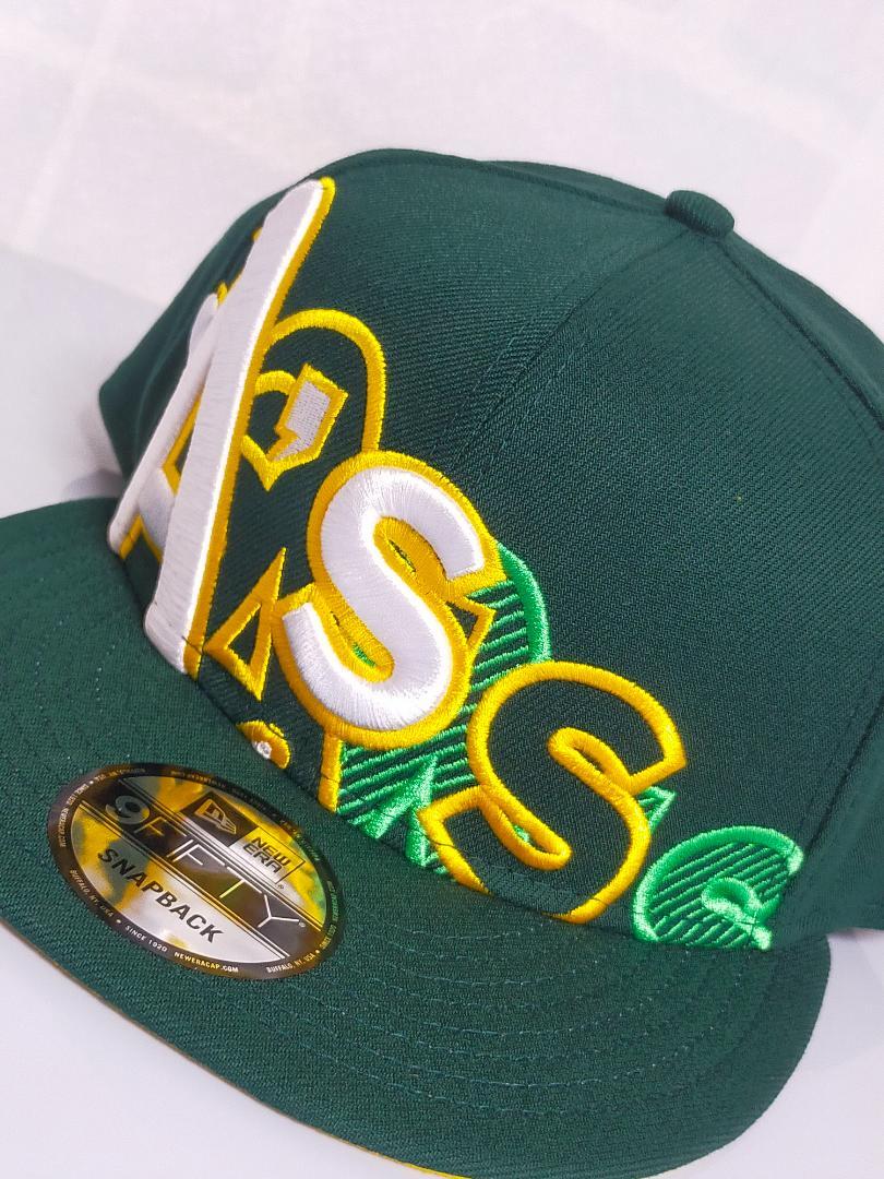 オークランド・アスレチックス　9FIFTY　シャドウロゴ　グリーン＆イエロー