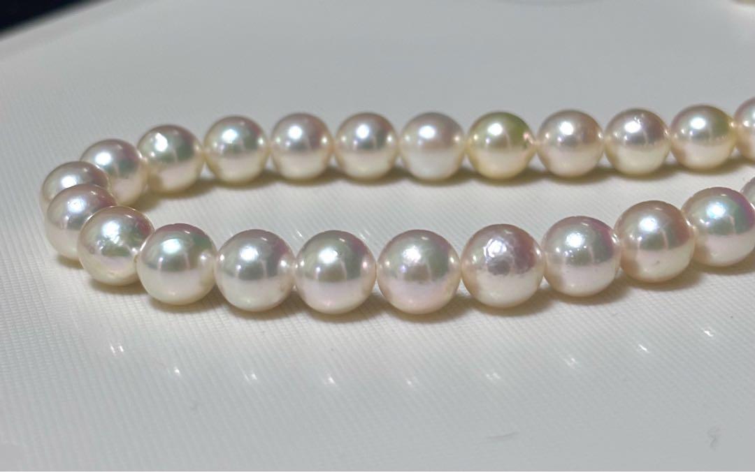 新品!テリ強!7.5-8.0mm!アコヤ真珠ネックレス! 画像4