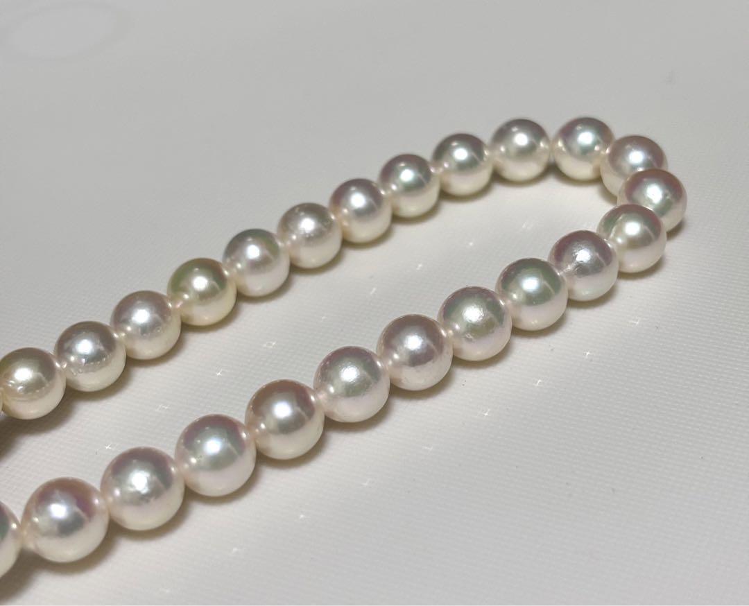 新品!テリ強!7.5-8.0mm!アコヤ真珠ネックレス! 画像5