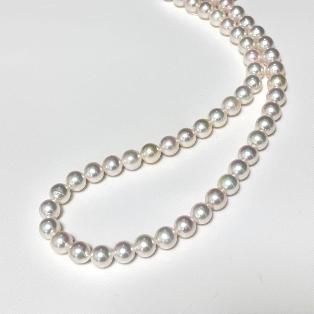 新品!テリ強!7.5-8.0mm!アコヤ真珠ネックレス! 画像6