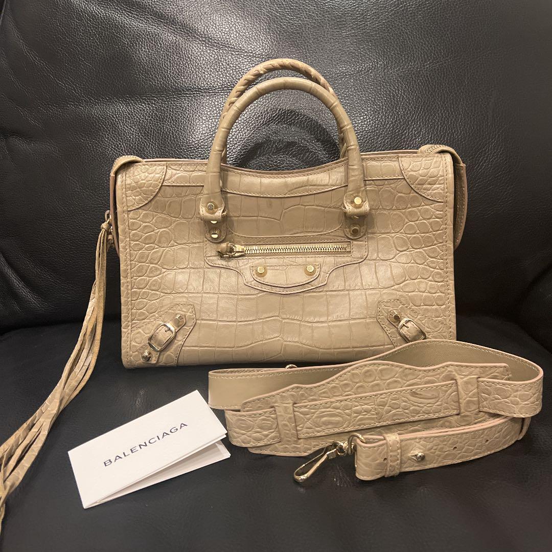 オレンジ系全商品オープニング価格!BALENCIAGA クロコ ミニシティ ベージュ ゴールド ハンドバッグ バッグ オレンジ系¥64,812-www.centrofer.it オレンジ系全商品オープニング価格!BALENCIAGA クロコ ミニシティ ベージュ ゴールド ハンドバッグ バッグ オレンジ系¥64,812-www.centrofer.it