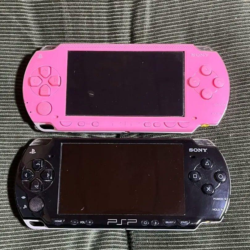 PSP-2000 1000 ピンク ブラック 本体 ジャンク