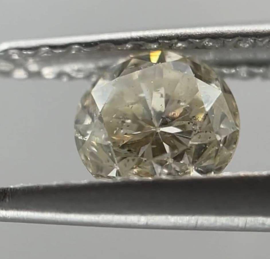 天然ダイヤモンドルース　裸石　D0.422ct M I1 POOR 中央宝石研究