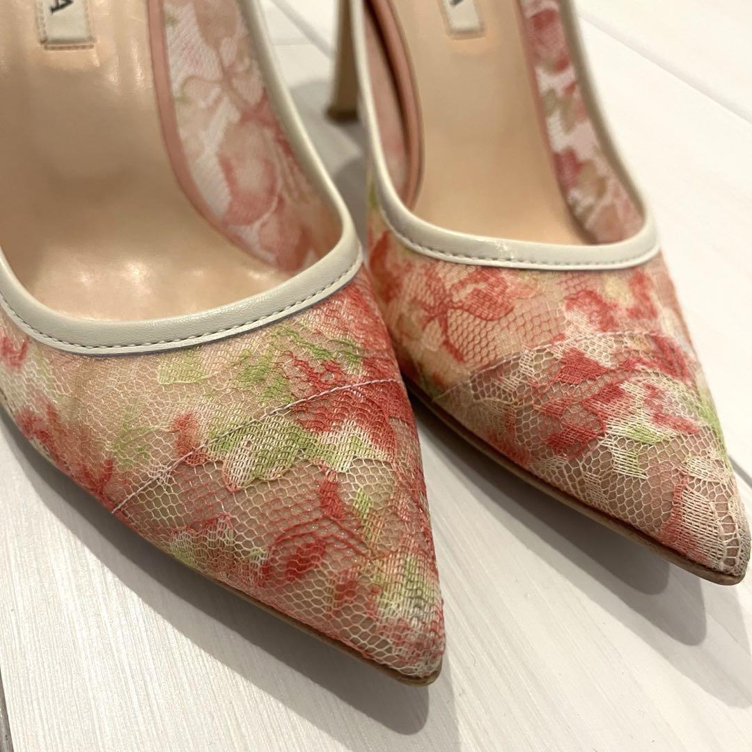 DIANA ダイアナ パンプス ピンヒール 花柄 レース 春 - Shoes