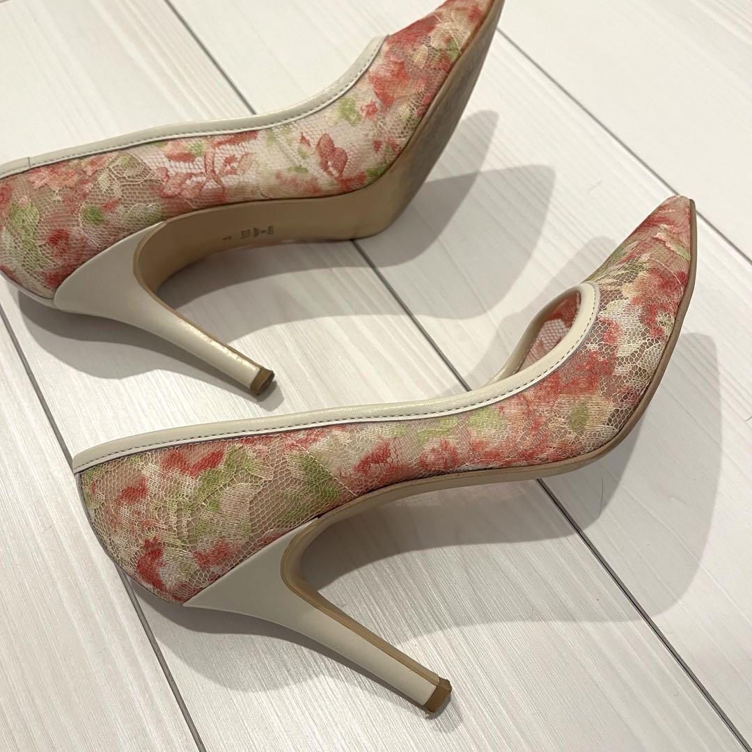 通販 激安 レース 花柄 ピンヒール パンプス ダイアナ DIANA 春 Shoes - 靴