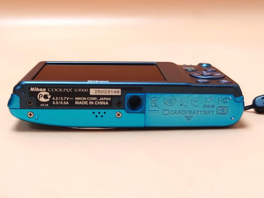 【動作保証】 NIKON ニコン COOLPIX S3500 オリエンタルブルー