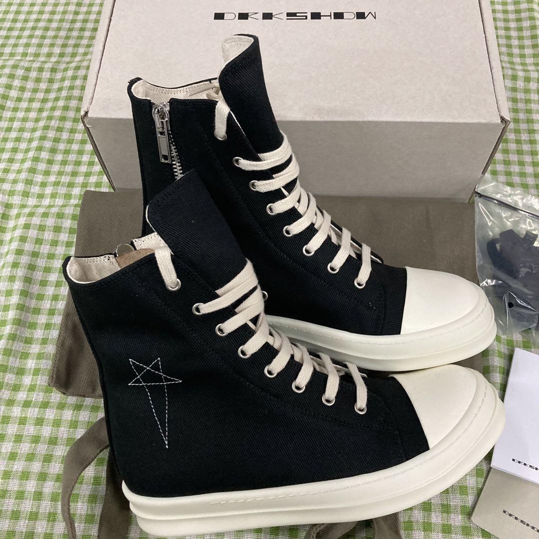RICK OWENS DRKSHDW 刺繍入りスニーカー　42