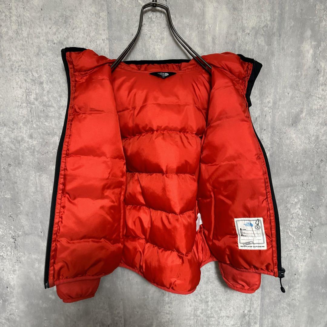 ノースフェイス T-Ballダウンジャケット キッズ130 レッド ブラック