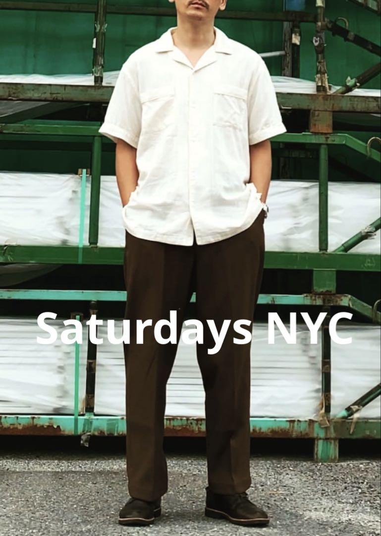 Saturdays NYC オープンカラーシャツ　開襟　レーヨン　半袖