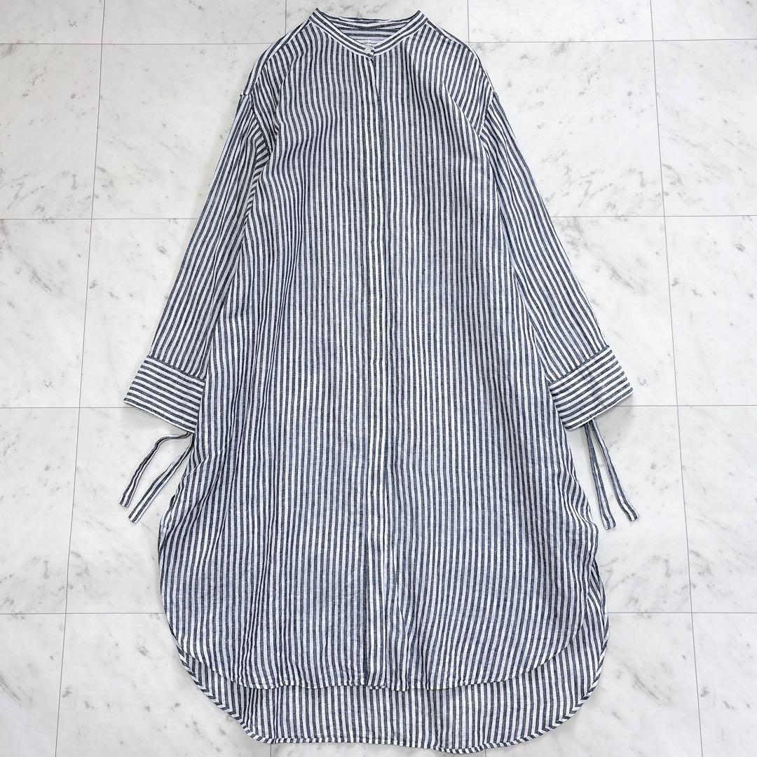 23区◆LIBECO LINEN チュニックシャツ　リネン　大きいサイズ　46