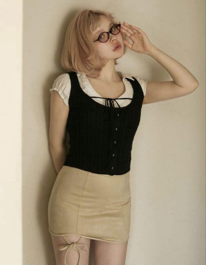 トップス andmary rejina vest set