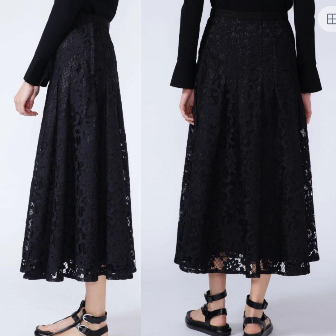 新品タグ付●アドーアADORE●フラワーラッセルレーススカート61600円