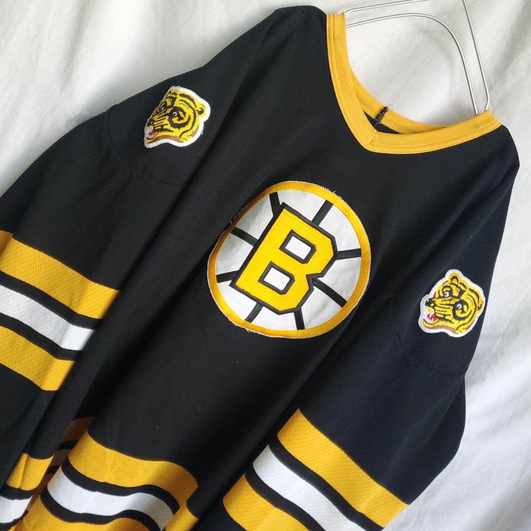 90s CCM ボストン ブルーインズ アイスホッケー ユニフォーム 黒ブラック全体的に状態が悪い