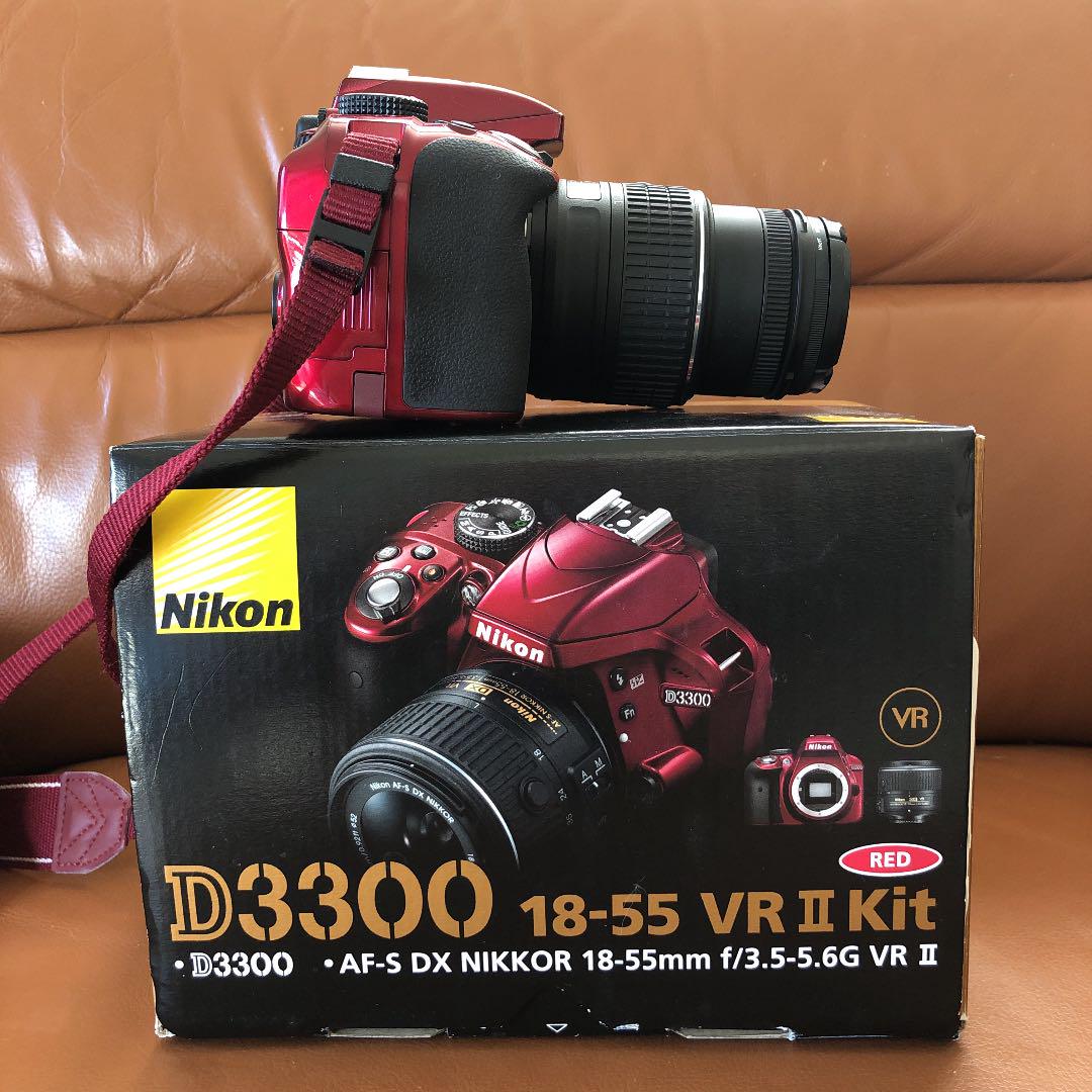 驚きの安さ 美品 Nikon D3300 18-55 VR2 レンズキット RED 4X5Re-m96948676253 好評大特価