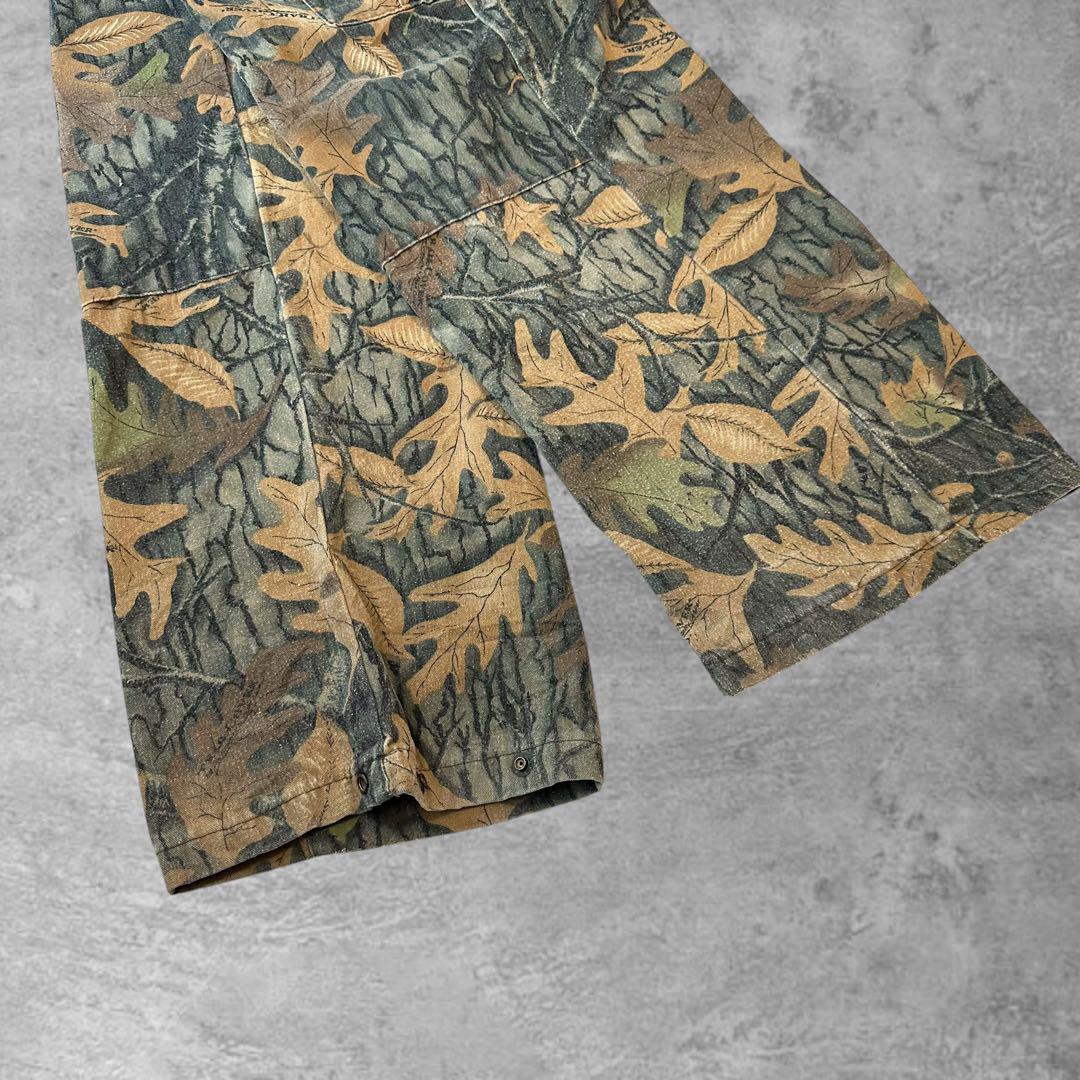 90s USA製リアルツリーカモ柄ダブルニーカーゴパンツミリタリー軍物XL