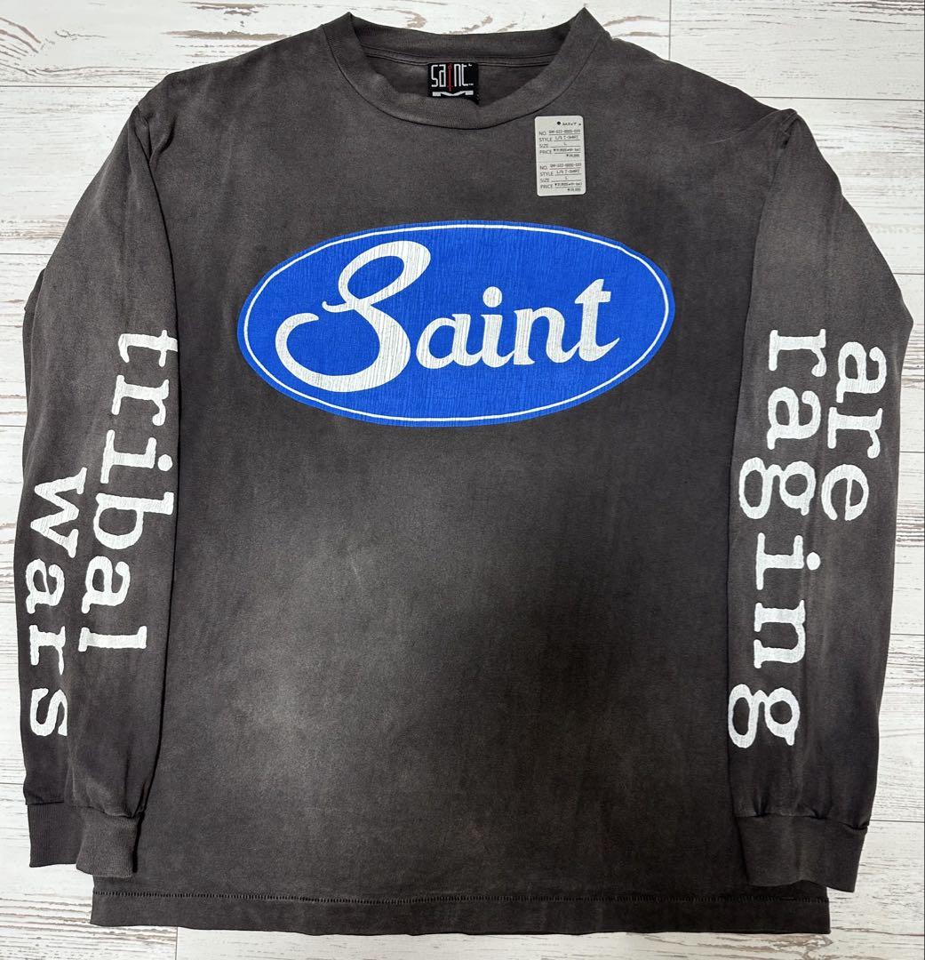 トップス SAINT MICHAEL L/S T-Shirt Tribal Wars