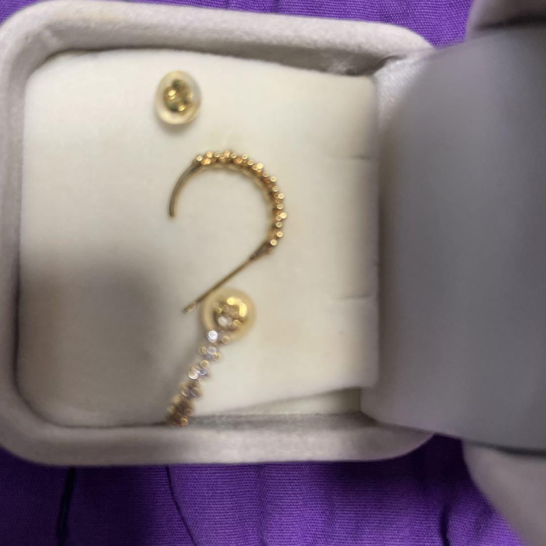 ✨K18 ダイヤピアス✨