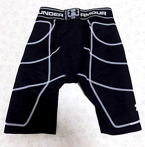 20357 アンダーアーマー メンズ インナーハーフパンツ 黒 MD 画像2