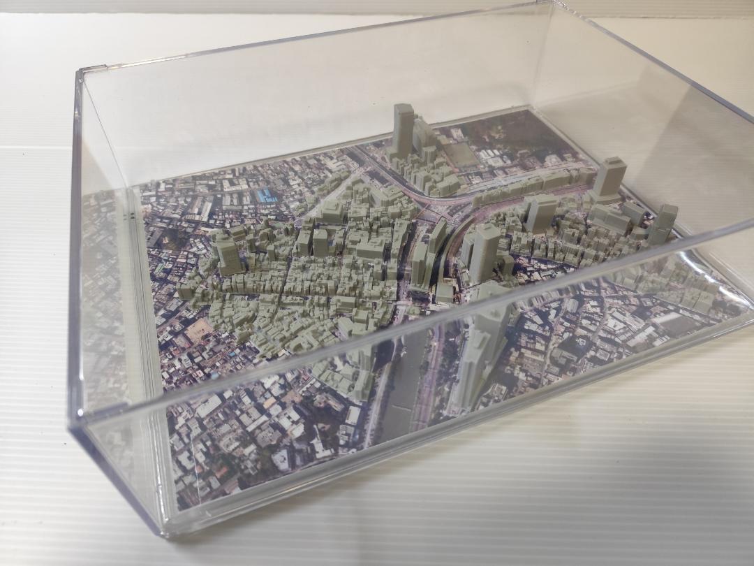 飯田橋駅周辺　３D都市データを活用した都市模型　(組み立てキット)