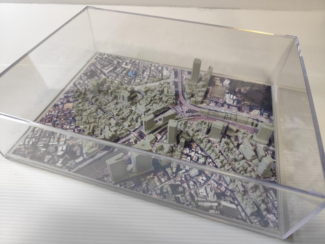 飯田橋駅周辺　３D都市データを活用した都市模型　(組み立てキット)