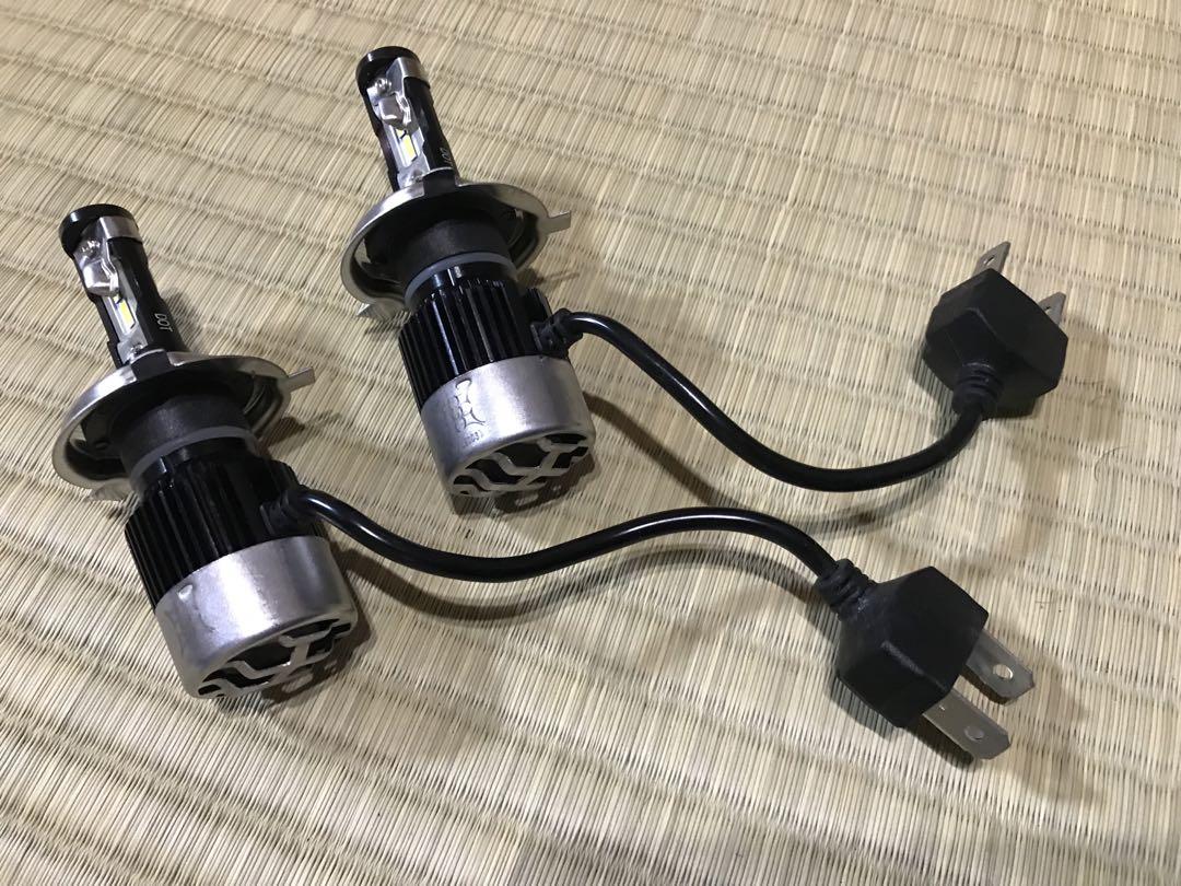 【激安】LEDヘッドライトバルブ　H4 ホワイト　左右セット　爆光