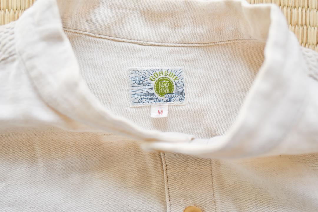 2025年レディースファッション福袋特集 美品】GOHEMP バンドカラーシャツ SHIRTS ROUND GO トップス