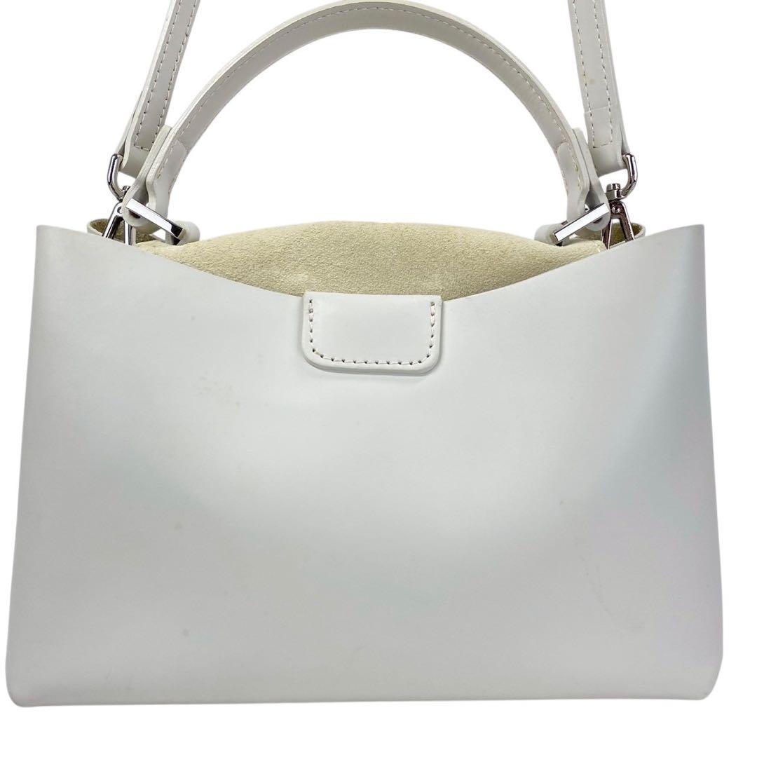 マルコビアンキーニ ショルダーバッグ レザー 本革 2way イタリア製 白