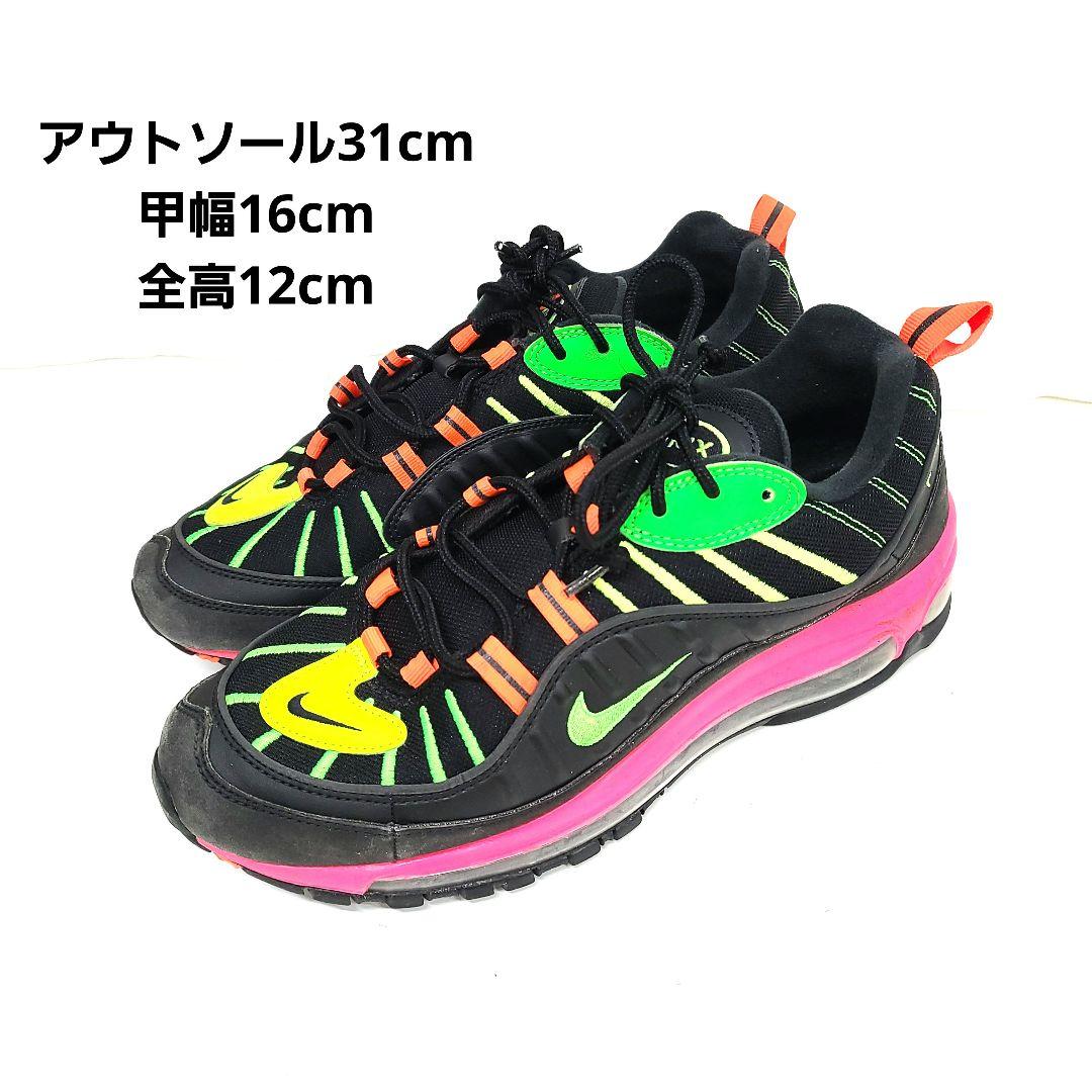 NIKE　ナイキ　27.0 AIRMAX98NEON レースアップスニーカー