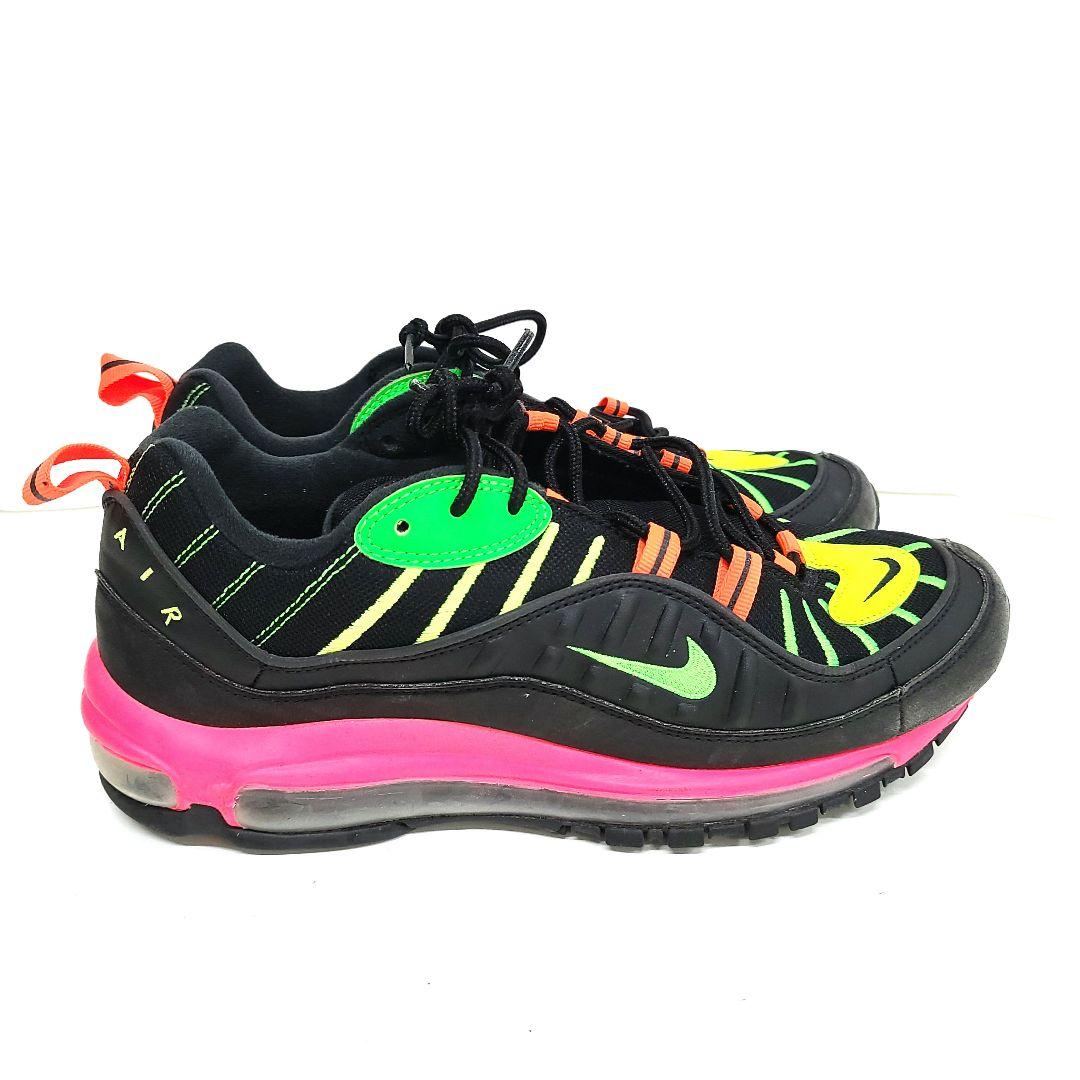 NIKE　ナイキ　27.0 AIRMAX98NEON レースアップスニーカー