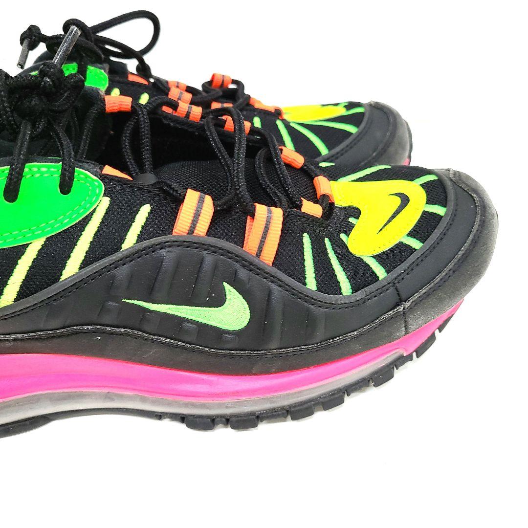 NIKE　ナイキ　27.0 AIRMAX98NEON レースアップスニーカー